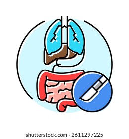 general surgery color icon vector. general surgery sign. isolated symbol illustration