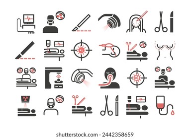 General Surgery line icons. Hospital department. Health center. Vector sign for web graphics.