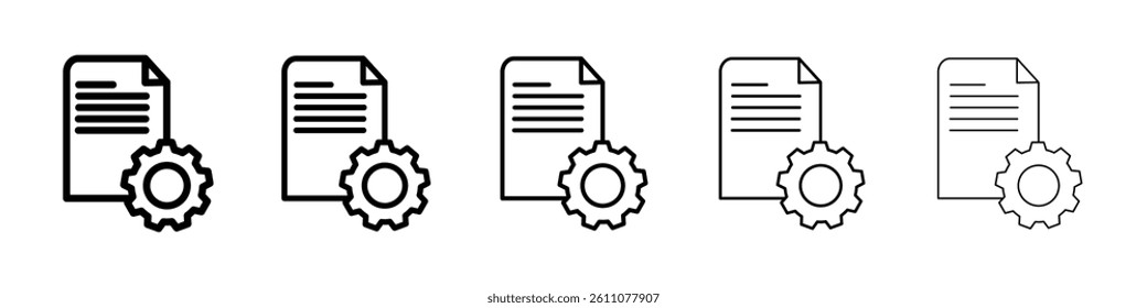 General Terms Icon Symbol mark in Outline style