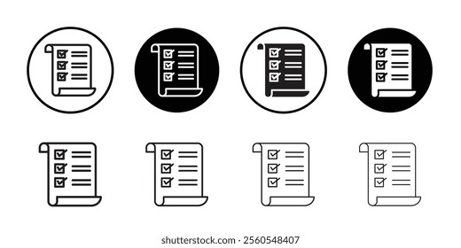 General Terms Icon Thin line flat illustration