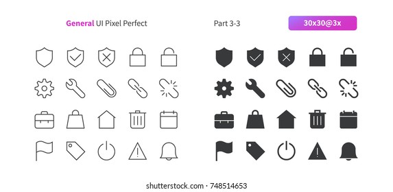 General UI Pixel Perfect Well-crafted Vector Thin Line And Solid Icons 30 3x Grid for Web Graphics and Apps. Simple Minimal Pictogram Part 3-3