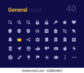 General vector icon Set 40