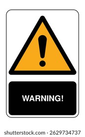 General Warning Safety Sign with Explanation – High Quality Vectorial Image