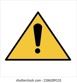 General warning safety sign line icon vector design template and illustration  with edible stroke