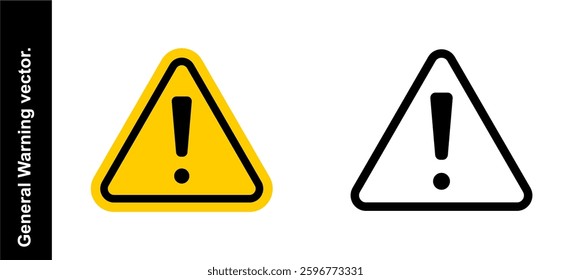 general warning symbol icon pack