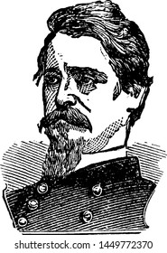 General Winfield Scott Hancock, Vintage Illustration