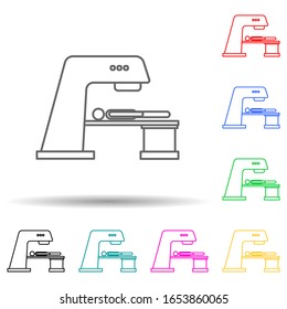 icono general de estilo multicolor. Línea delgada simple, contorno vectorial de los iconos de la medicina para ui y ux, sitio web o aplicación móvil