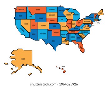 Generalized retro map of USA