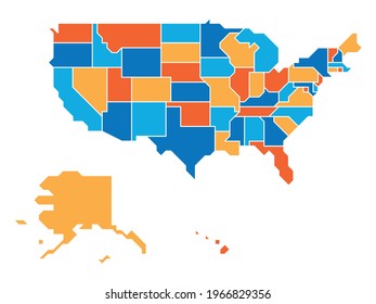 Generalized retro map of USA