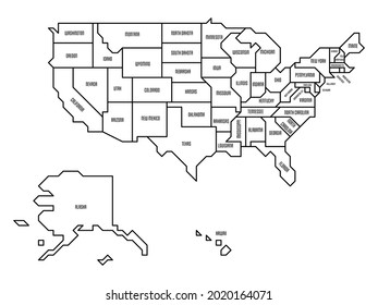 Generalized retro map of USA