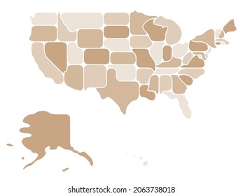 Generalized retro map of USA