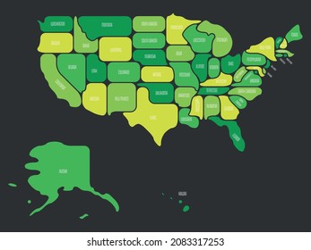 Generalized smooth map of USA