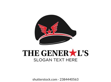 general's hat.s vector logo design