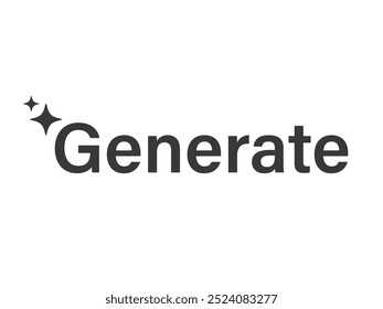 Gerar IA, logotipo de inteligência artificial. Conceito do logotipo Ai. Símbolo de vetor