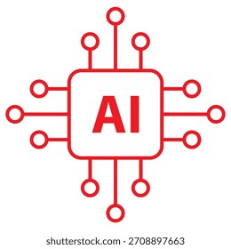 genere, IA, ícono, Inteligencia artificial, íconos, colección, Vector, ilustración, 