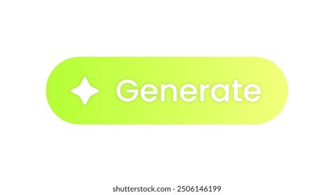 Generate artificial intelligence buttons. Machine learning technology concept.