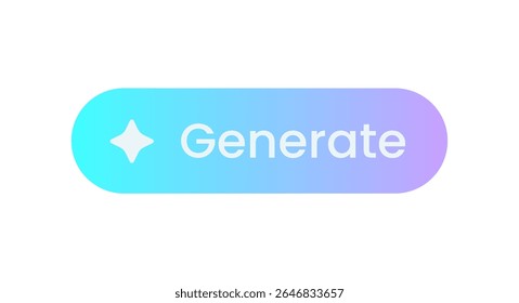 Generate artificial intelligence buttons. Machine learning technology concept.