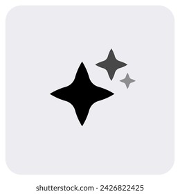 Icono de Generar. Estrellas de IA. Logo de inteligencia artificial. Aprendizaje automático. Generar imagen y texto. Asistente de ayuda informática. Ciencia de datos. Ilustración vectorial.