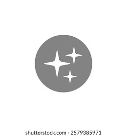 Generate icon. AI stars. Artificial intelligence, simple flat style, pictogram logo sign symbol vector illustration, isolated on white for mobile app