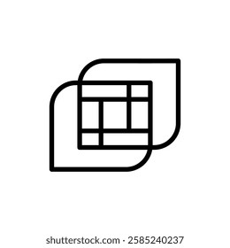 generate icon Flat vector set outline