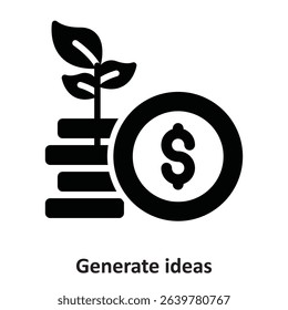 Generate ideas Vector Icon which can easily modify or edit
