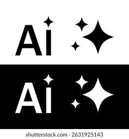 Generated AI button and AI icon. Artificial intelligence Generate button in trendy neumorphic style. Artificial intelligence online tool, icon UI. Artificial intelligence and Machine learning icon.