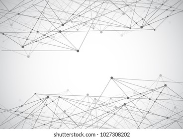 generated connection structure background. Vector illustration