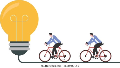 Generating power for creativity, new inspirations and ideas at work, brainstorming solutions to problems at work

