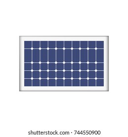Generation of electricity by the solar panel. Renewable sources of energy vector illustration.