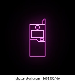 Generation phones with a cover neon icon. Simple thin line, outline vector of generation icons for ui and ux, website or mobile application