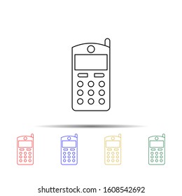 generation of small phones multi color style icon. Simple thin line, outline vector of generation icons for ui and ux, website or mobile application