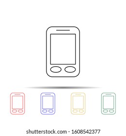 generation of smart phones multi color style icon. Simple thin line, outline vector of generation icons for ui and ux, website or mobile application