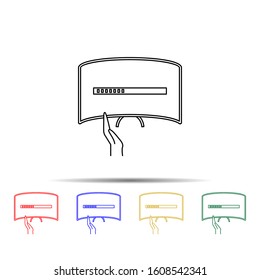 generation of TVs multi color style icon. Simple thin line, outline vector of generation icons for ui and ux, website or mobile application