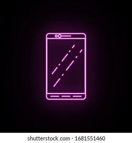Generation without frame phones neon icon. Simple thin line, outline vector of generation icons for ui and ux, website or mobile application