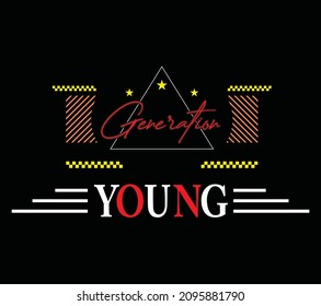 generation young vector and illustration design