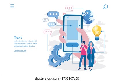 Generation Z Concept, Vector Illustration For Web Banner, Infographics, Mobile. GEN Z