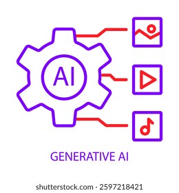 Generative AI – AI-Powered Media Creation Representing Content Generation with Editable Stroke