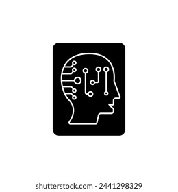 generative ai concept line icon. Simple element illustration. generative ai concept outline symbol design.