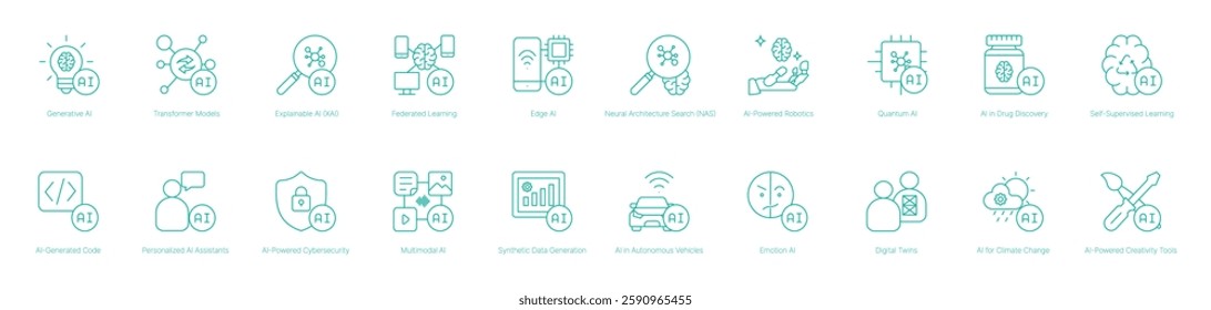 Generative AI and Explainable AI for Secure Systems Vector Icon