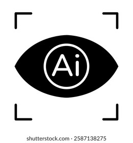 Generative AI focus icon illustration