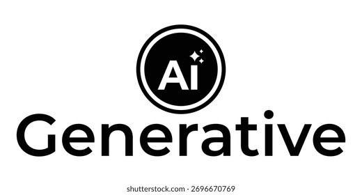 Conjunto de ícones de IA generativa - Chatbot, Prompt Toggle, Command Symbols e Magic Stars