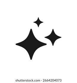 Generative AI-Logo Symbol magische funkelnde Sterne Symbol , Künstliche Intelligenz Zeichen. Vektorgrafik-Symbol-Logo