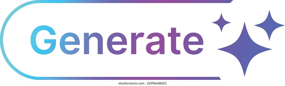 Conjunto de ícones do logotipo de IA geral. Símbolo de criação de inteligência artificial. Ai gerar coleção de ícones. símbolo de estrelas cintilantes mágicas