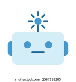 Generative AI robot icon illustration