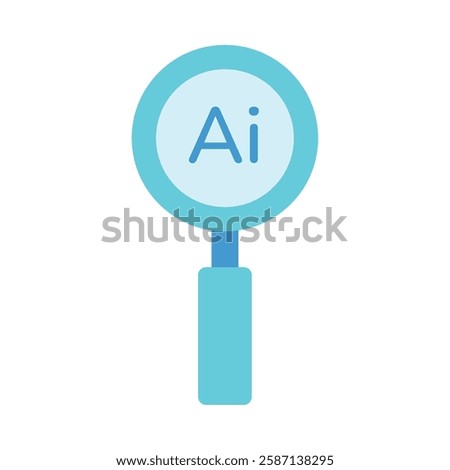 Generative AI search icon illustration