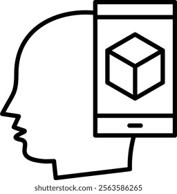 Generative Artificial Intelligence Icon Element For Design