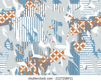 Generative design artwork geos line stripes of tile  vector generated shapes and abstract geometric design seamless useful for web background, poster fine arts, front page covers and digital prints