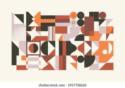 Generative design artwork graphics of bizarre computer vector generated shapes and abstract geometric design elements, useful for web background, poster fine arts, front page covers and digital prints