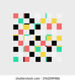 Generative design artwork graphics of bizarre computer vector generated shapes and abstract geometric design elements, useful for web background, poster fine arts, front page covers and digital prints