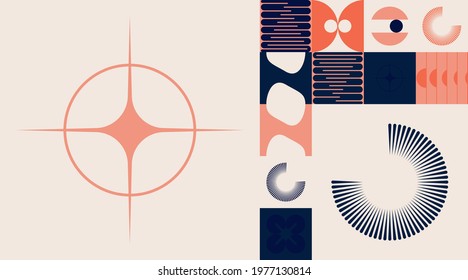 Generative design artwork graphics of bizarre computer vector generated shapes and abstract geometric design elements, useful for web background, poster fine arts, front page covers and digital prints